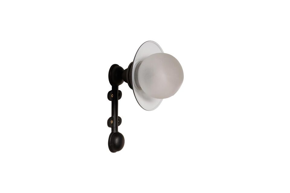 Discover the perfect balance between functionality and aesthetics with our black brass sconce