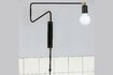 Miniature Black brass wall light Swing 1