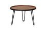 Miniature Black brown teak coffee table Clipped