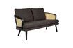 Miniature Black fabric 2-seater sofa Manou 8