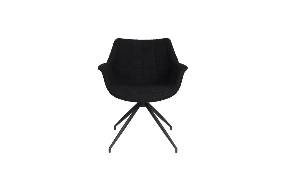 Black fabric armchair Doulton - 4