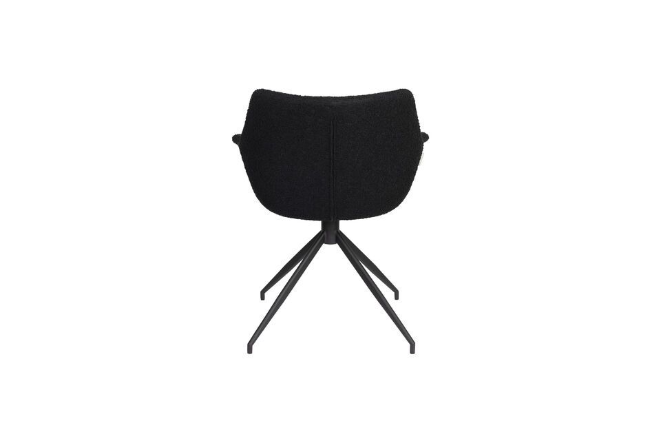 Black fabric armchair Doulton - 7