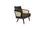 Miniature Black fabric armchair Manou Clipped