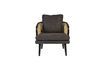 Miniature Black fabric armchair Manou 7