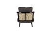 Miniature Black fabric armchair Manou 10