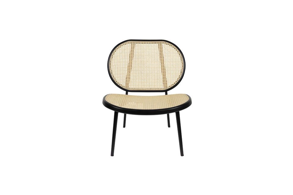 Black fabric armchair Spike - 9