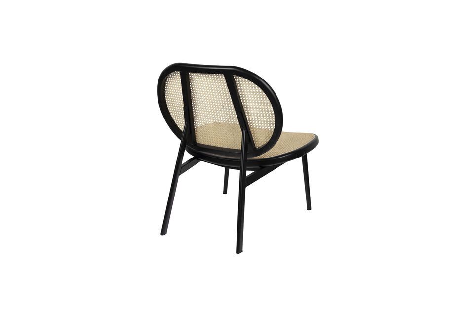 Black fabric armchair Spike - 11