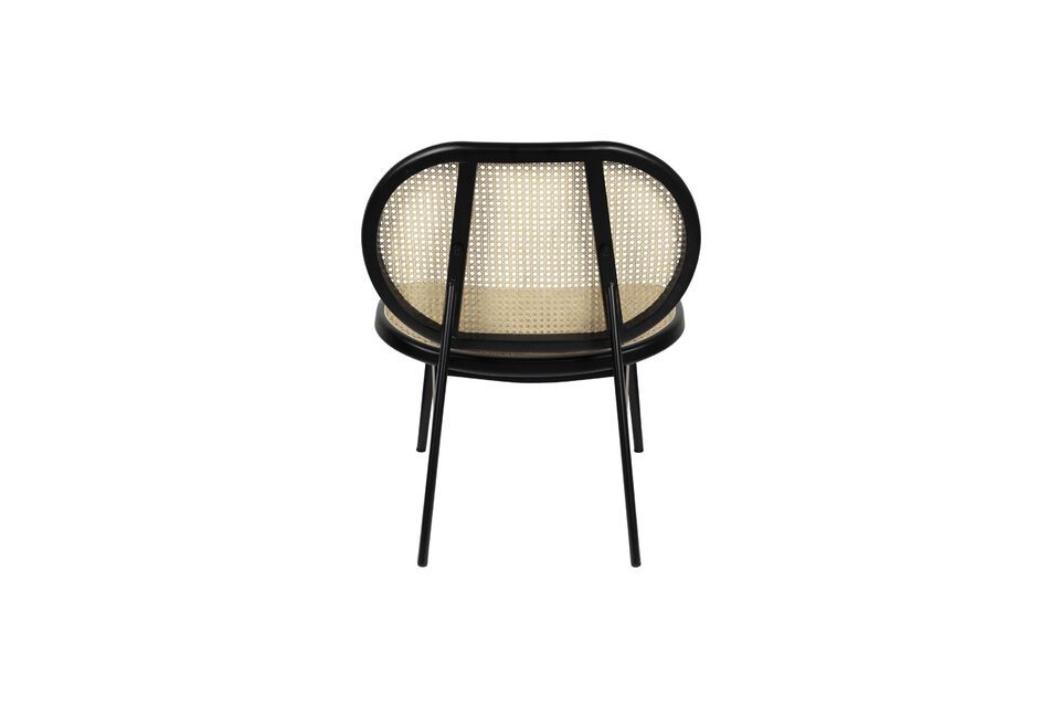 Black fabric armchair Spike - 12