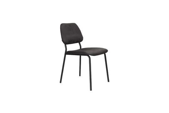 Black fabric chair Darby Clipped