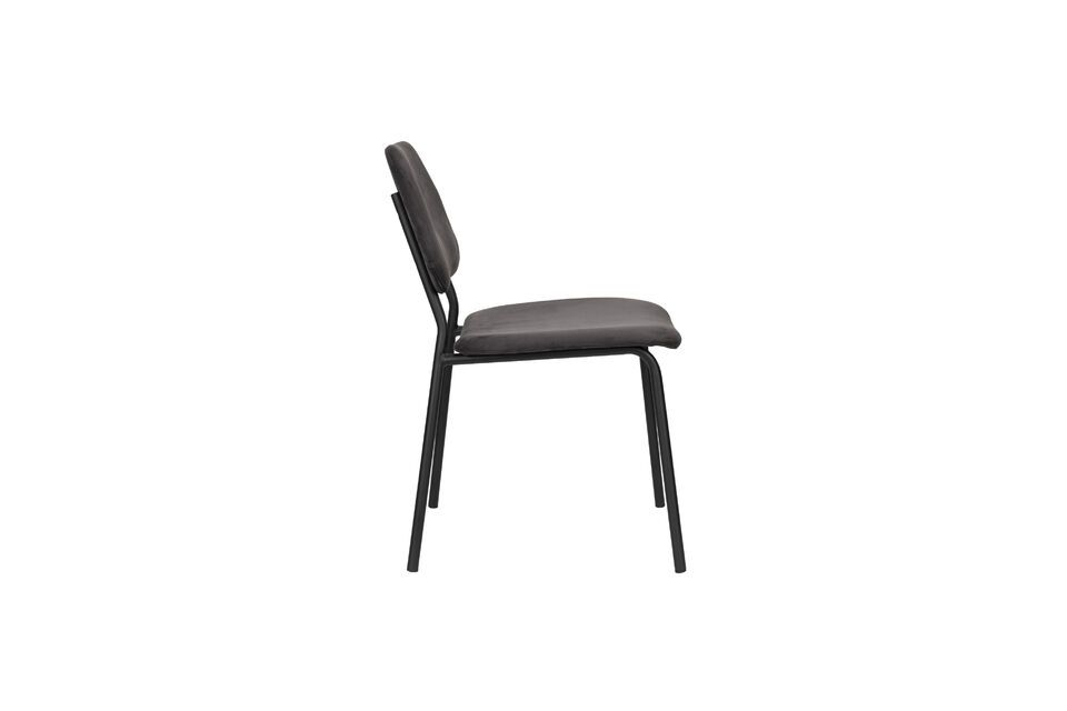 Black fabric chair Darby - 6