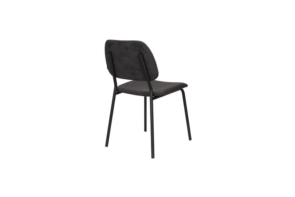 Black fabric chair Darby - 7