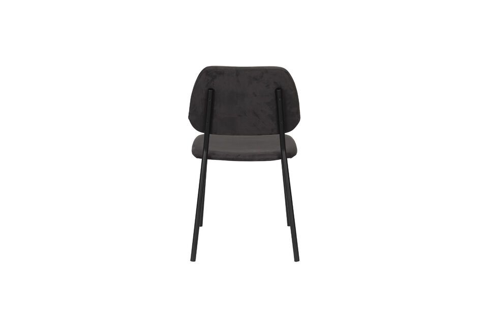 Black fabric chair Darby - 8