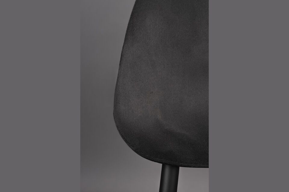 Black fabric chair Darby - 10