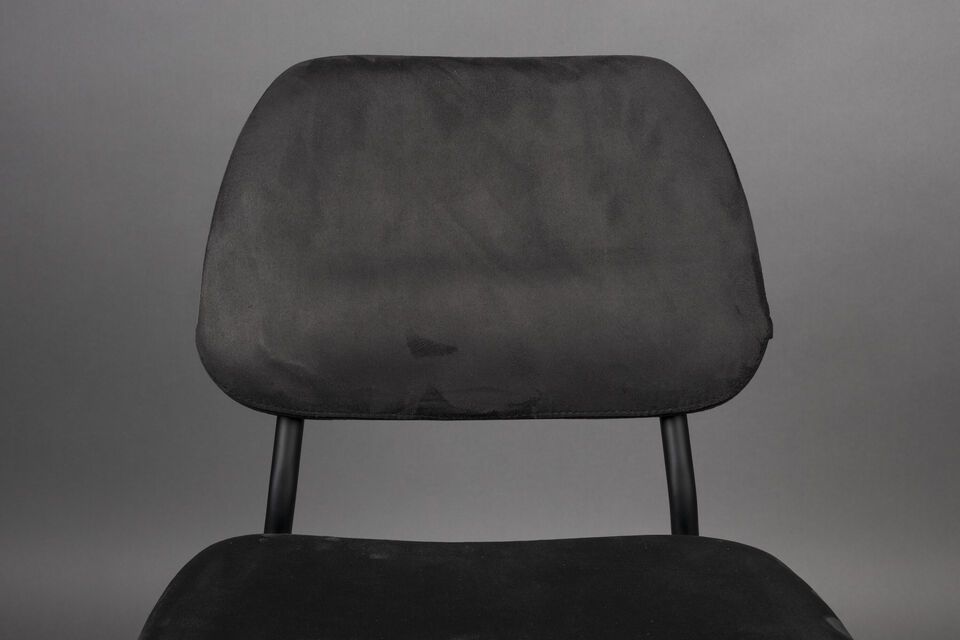 Black fabric chair Darby - 11