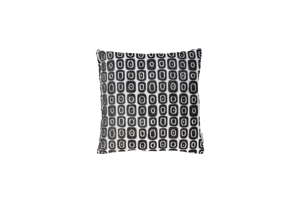 Black fabric cushion 45x45 Cloud Zuiver