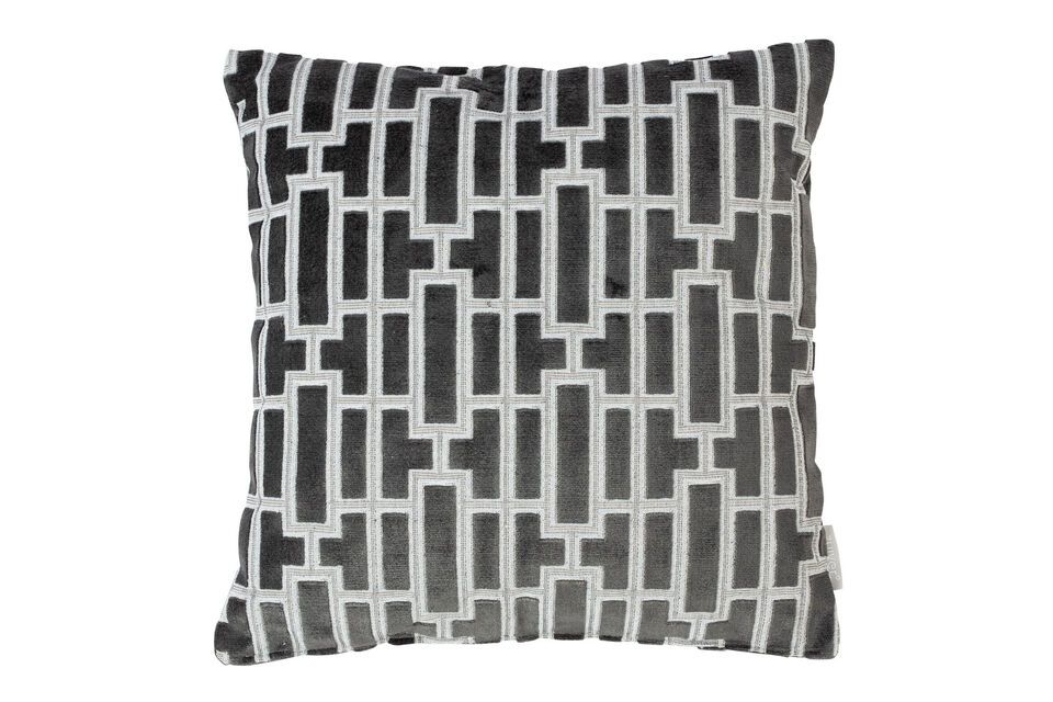 Black fabric cushion 45x45 Scape Zuiver