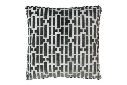 Black fabric cushion 55x55 Scape Clipped