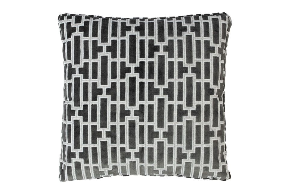 Black fabric cushion 55x55 Scape Zuiver