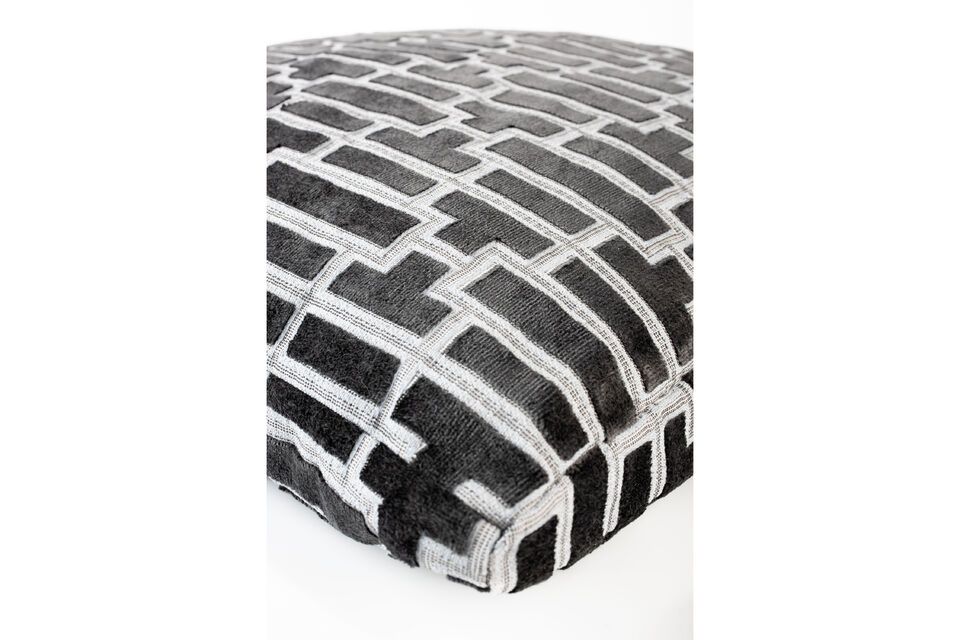 Black fabric cushion 55x55 Scape - 3