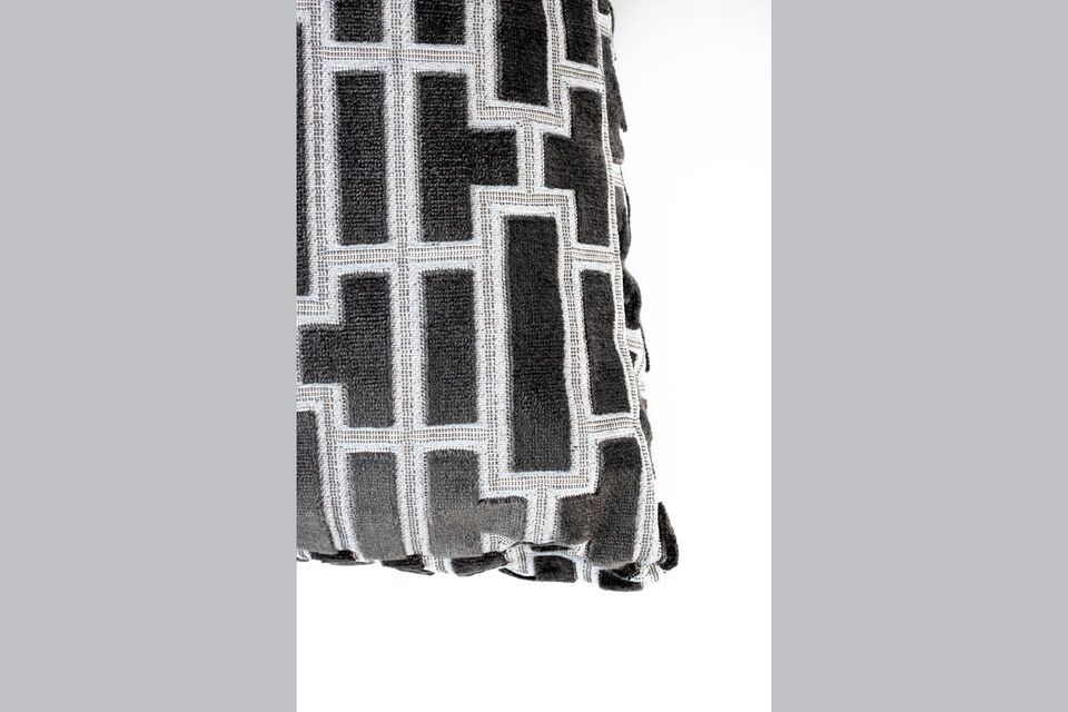 Black fabric cushion 55x55 Scape - 5