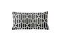 Miniature Black fabric cushion 60x30 Scape Clipped