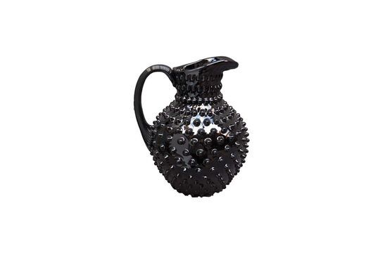 Black glass carafe Diamant Clipped