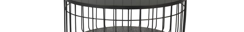 Material Details Black glass coffee table Lance