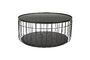 Miniature Black glass coffee table Lance Clipped