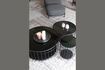 Miniature Black glass coffee table Lance 6