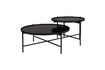 Miniature Black glass coffee table Lily 1