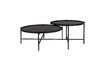 Miniature Black glass coffee table Lily 6