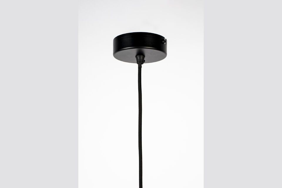 Black glass pendant 25 cm Orion - 8