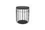 Miniature Black glass side table Lance Clipped