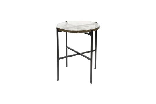 Black glass side table Vidrio Clipped