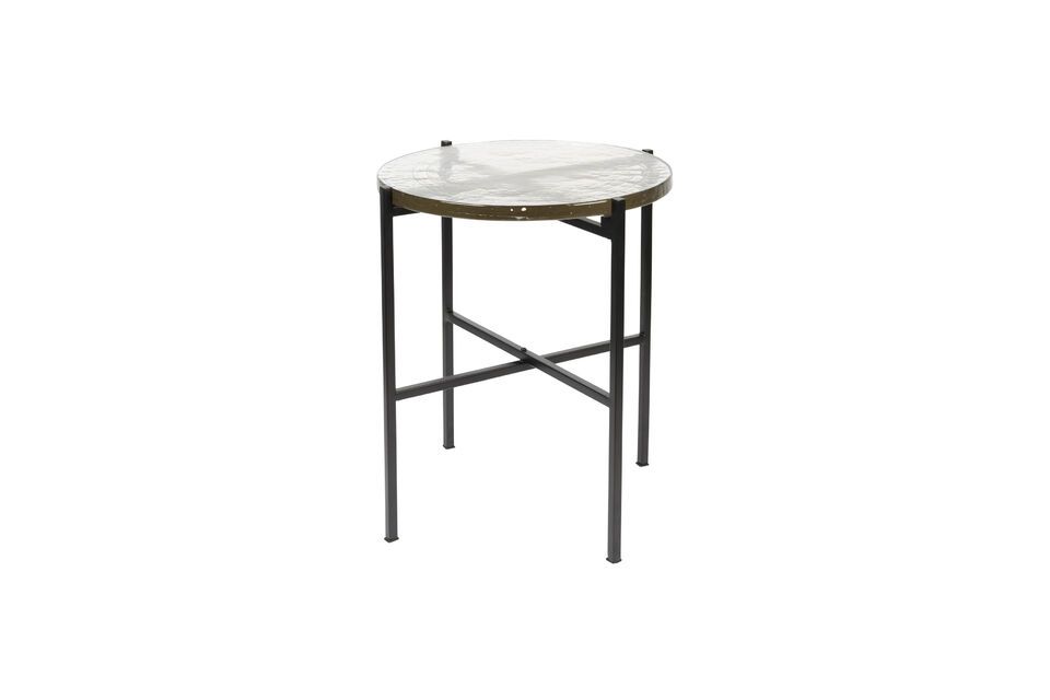 Black glass side table Vidrio DutchBone