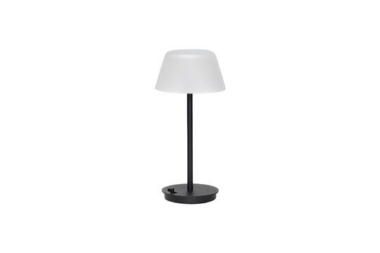 Black glass table lamp Salon Clipped