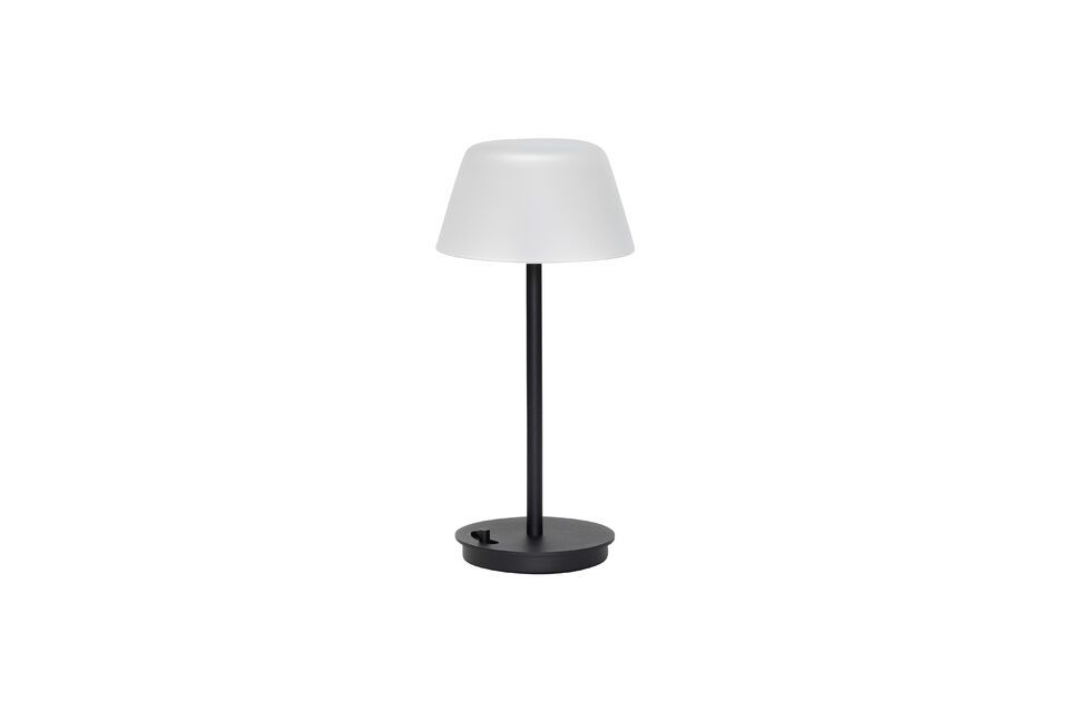 Black glass table lamp Salon Hübsch