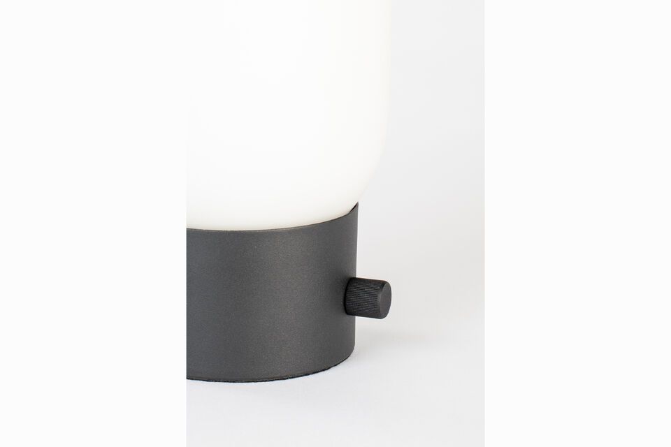 Black glass table lamp Urban Charger - 3