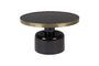 Miniature Black iron coffee table Glam Clipped