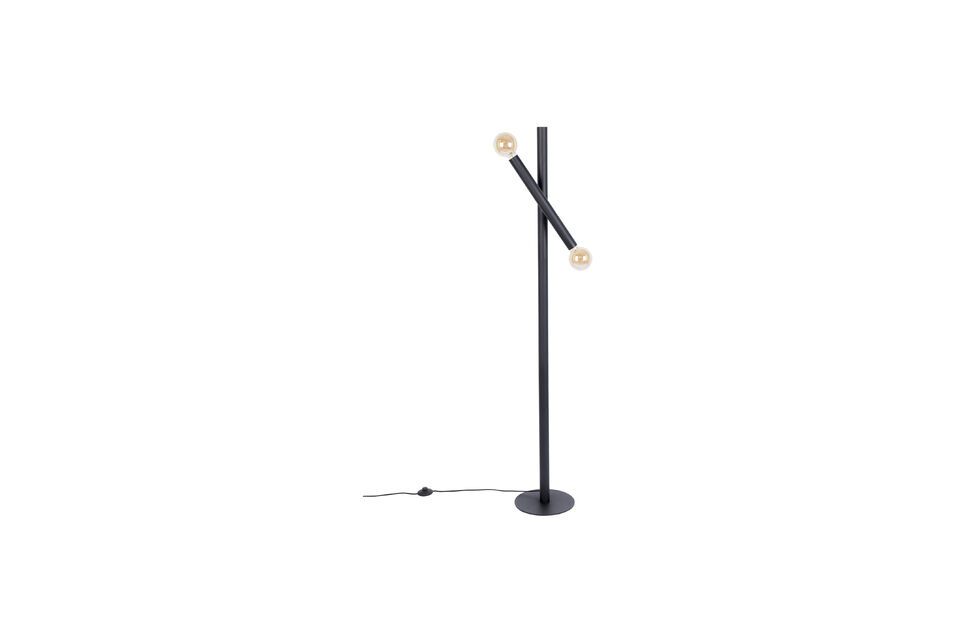 Black iron floor lamp Hawk - 3