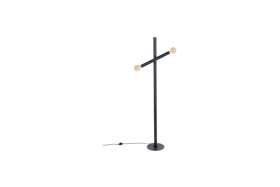 Black iron floor lamp Hawk - 4