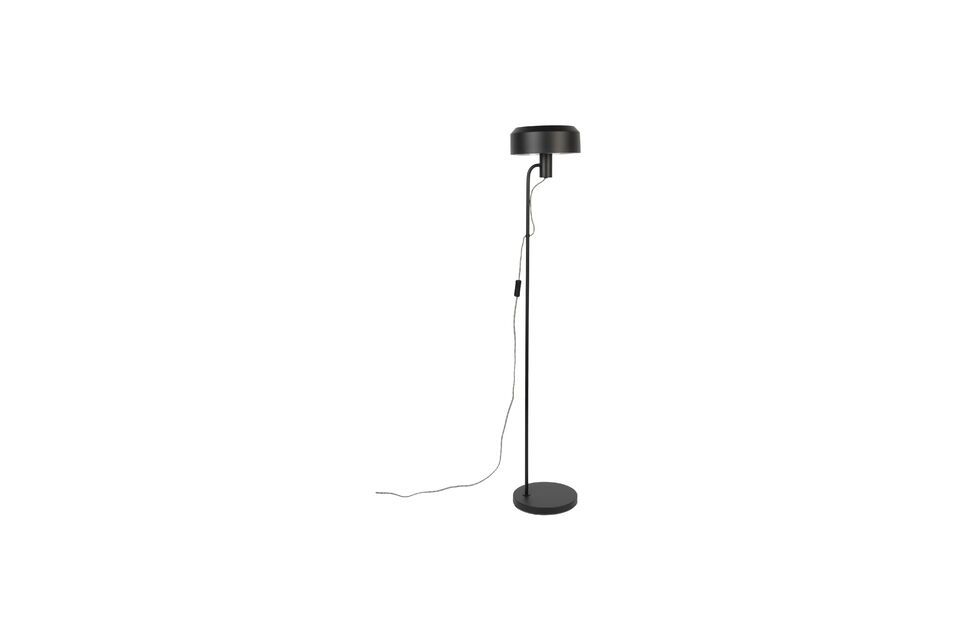 Black iron floor lamp Landon - 2