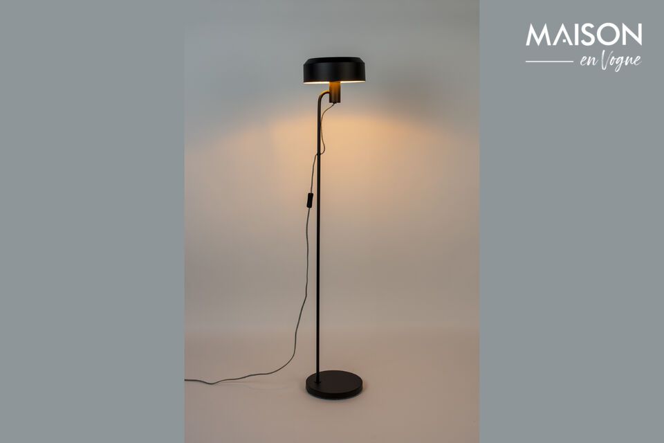 Black iron floor lamp Landon White Label