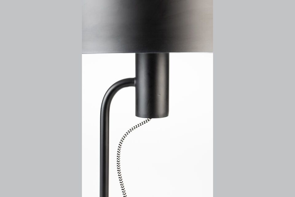 Black iron floor lamp Landon - 4