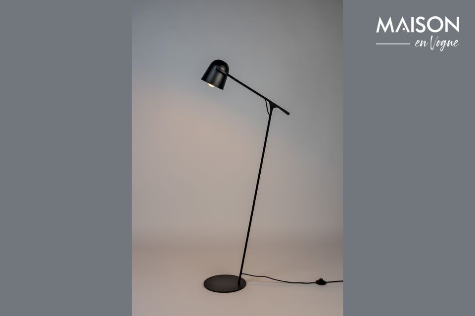 Black iron floor lamp Lau Zuiver