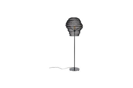 Black iron floor lamp Lena Clipped