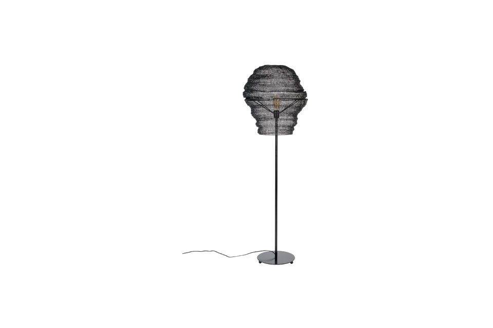 Black iron floor lamp Lena - 3