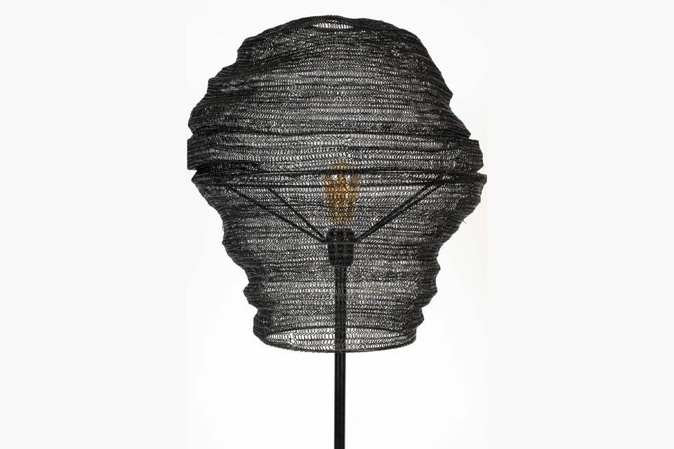 Black iron floor lamp Lena - 5