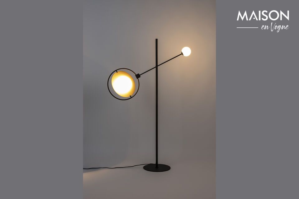 Black iron floor lamp Sirius - 1