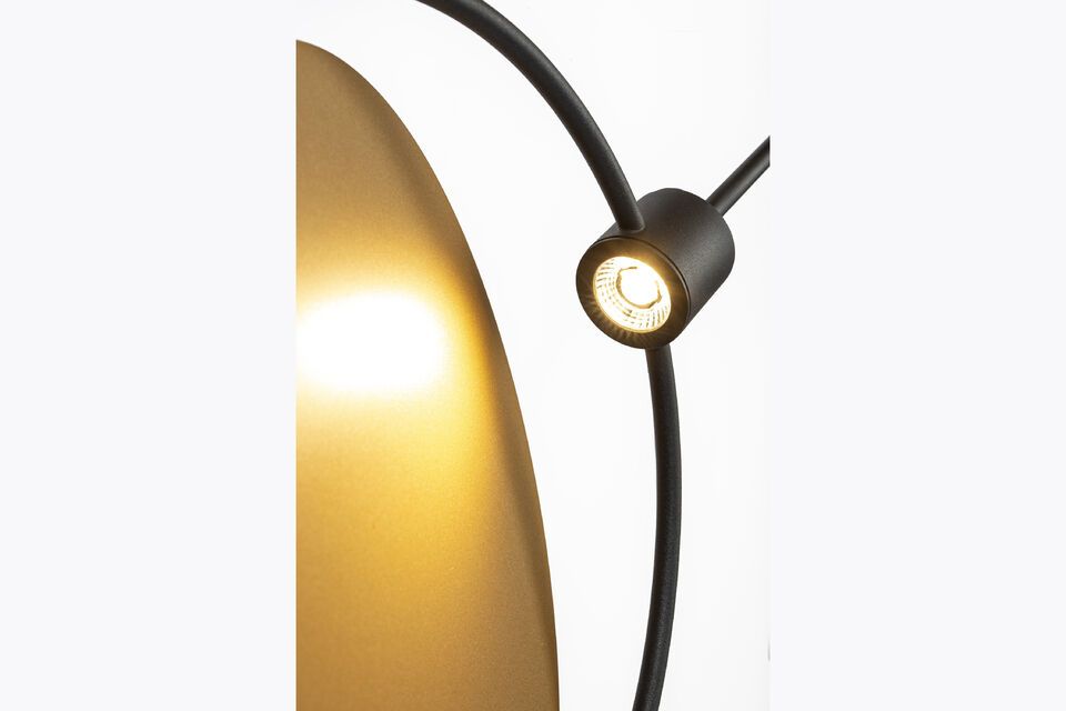 Black iron floor lamp Sirius - 8